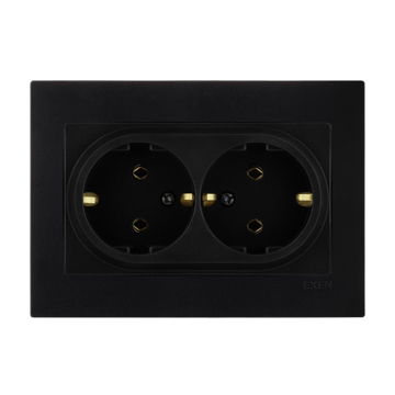 Slika EXEN Karell dupla suva priključnica 200-141403-245 metalik crna